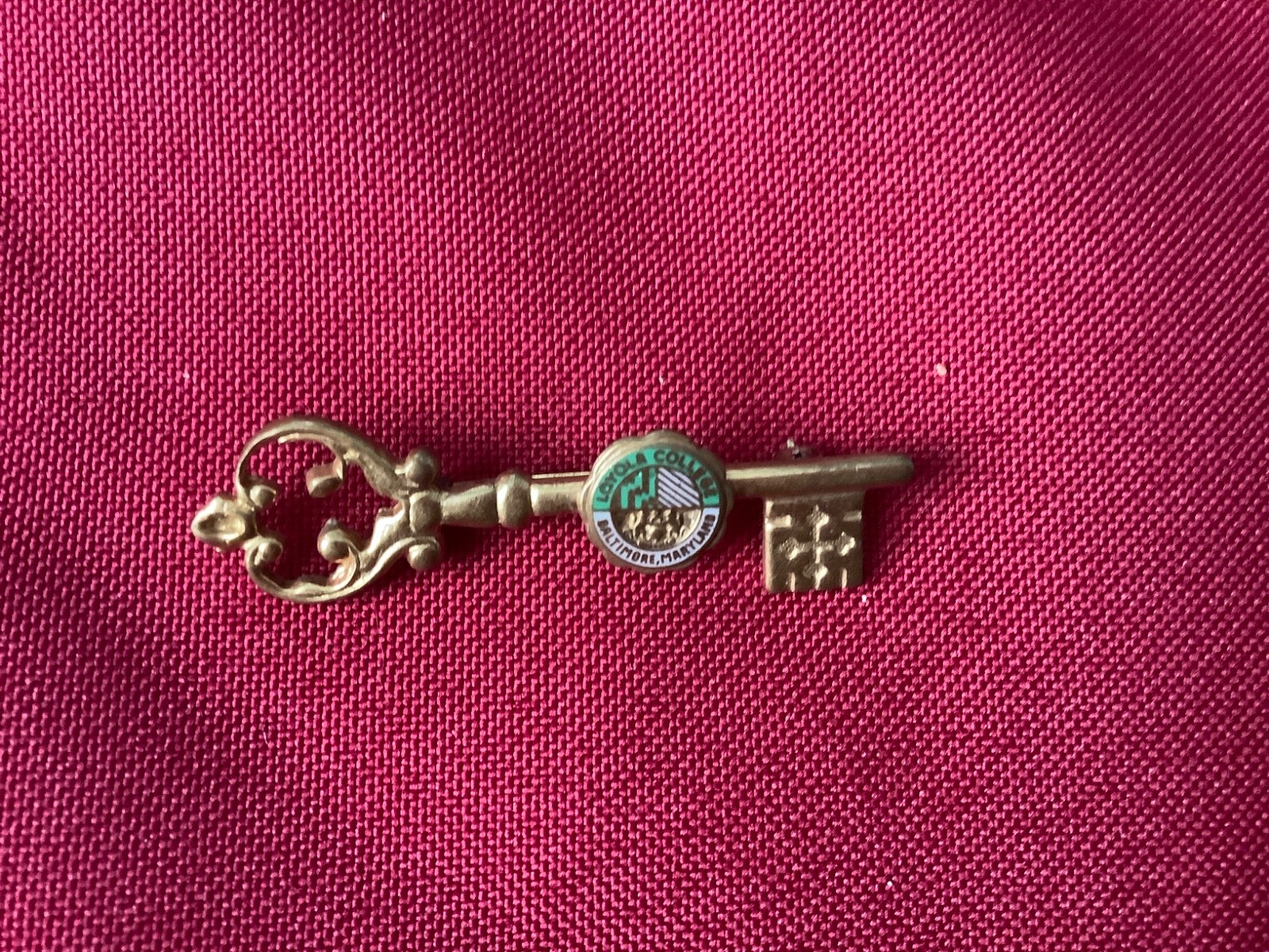 VINTAGE Loyola College of Baltimore Maryland Key Pin VINTAGE Loyola College of Baltimore Maryland Key Pin