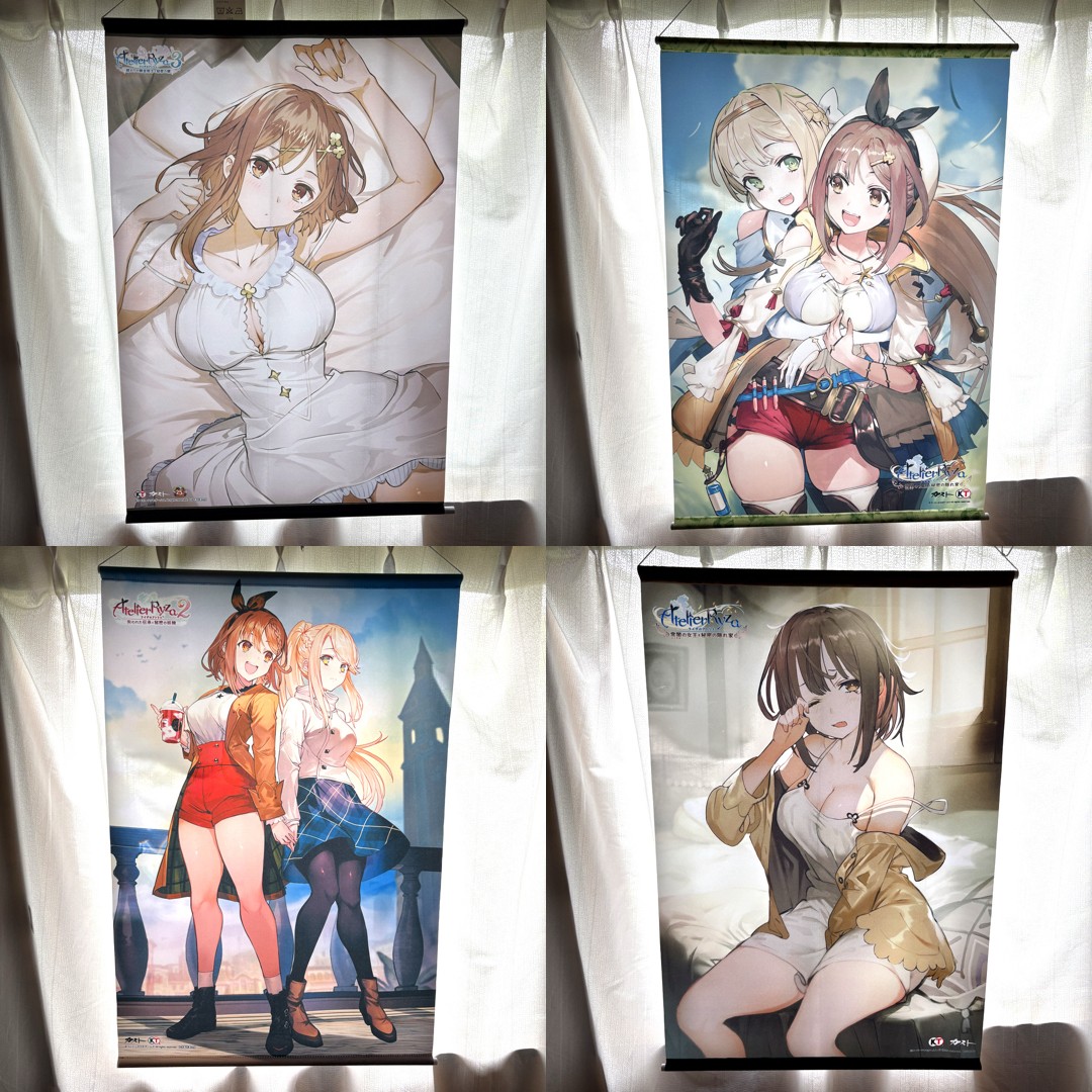 Atelier Ryza Official B2 Tapestry Set of 4 Genuine Japan Anime Wall Scroll Atelier Ryza Official B2 Tapestry Set of 4 Genuine Japan Anime Wall Scroll