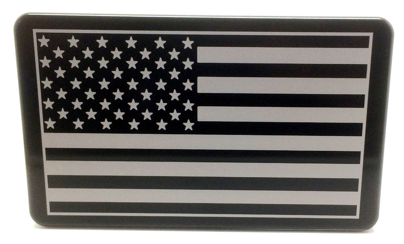 AMERICAN FLAG, Billet Aluminum Hitch Cover Plug, 3x5 Made In USA AMERICAN FLAG, Billet Aluminum Hitch Cover Plug, 3x5 Made In USA