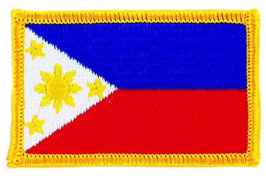 Patch embroidered Patch Flag PHILIPPINES Filipino Fusible Insignen coat of arms