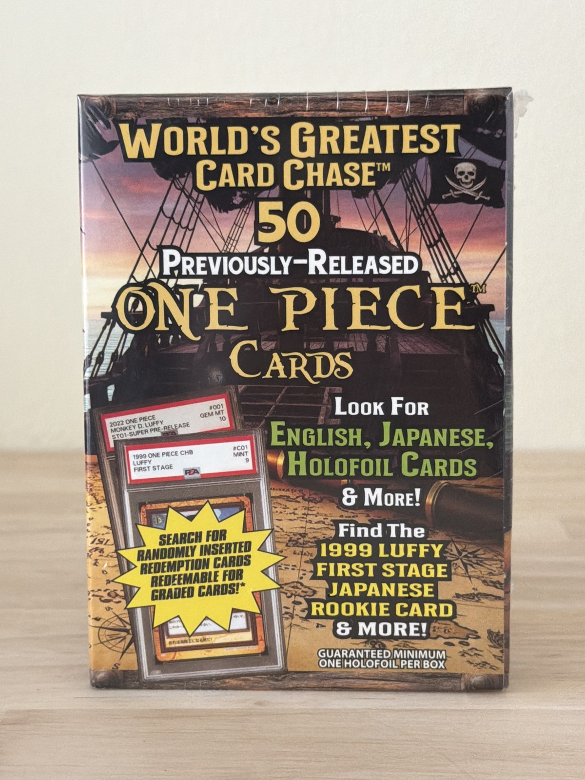 World's Greatest Card Chase One Piece 50 Cards Sealed Box Holofoil