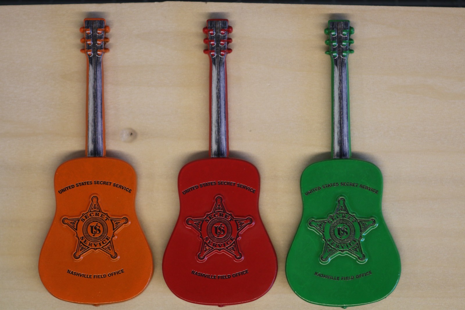 NEW USSS Secret Service Nashville Field Office TN Guitar Challenge Coin Set