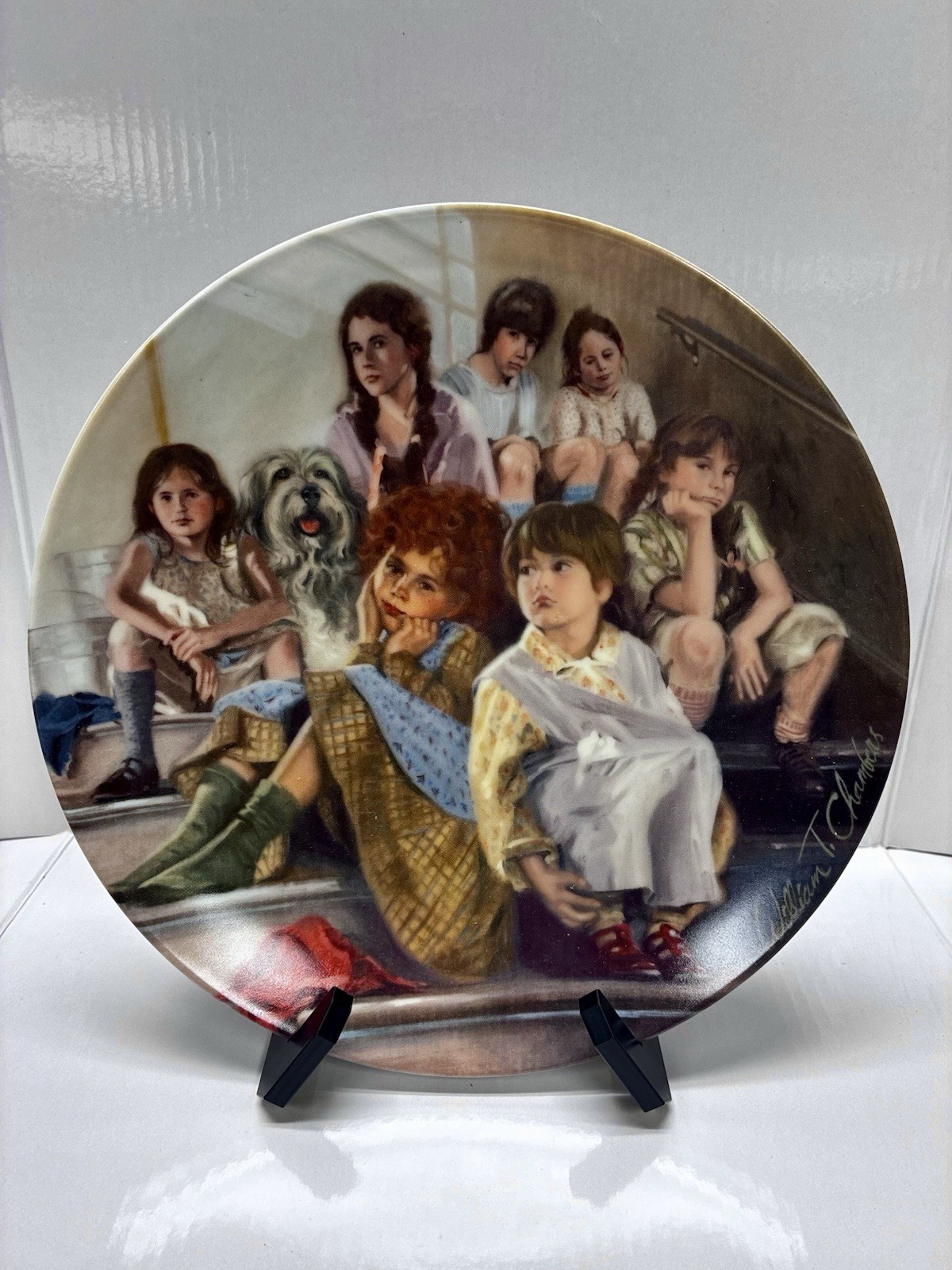 Edwin M Knowles “Annie and the Orphans” Collector Plate – COA – Annie Series #4