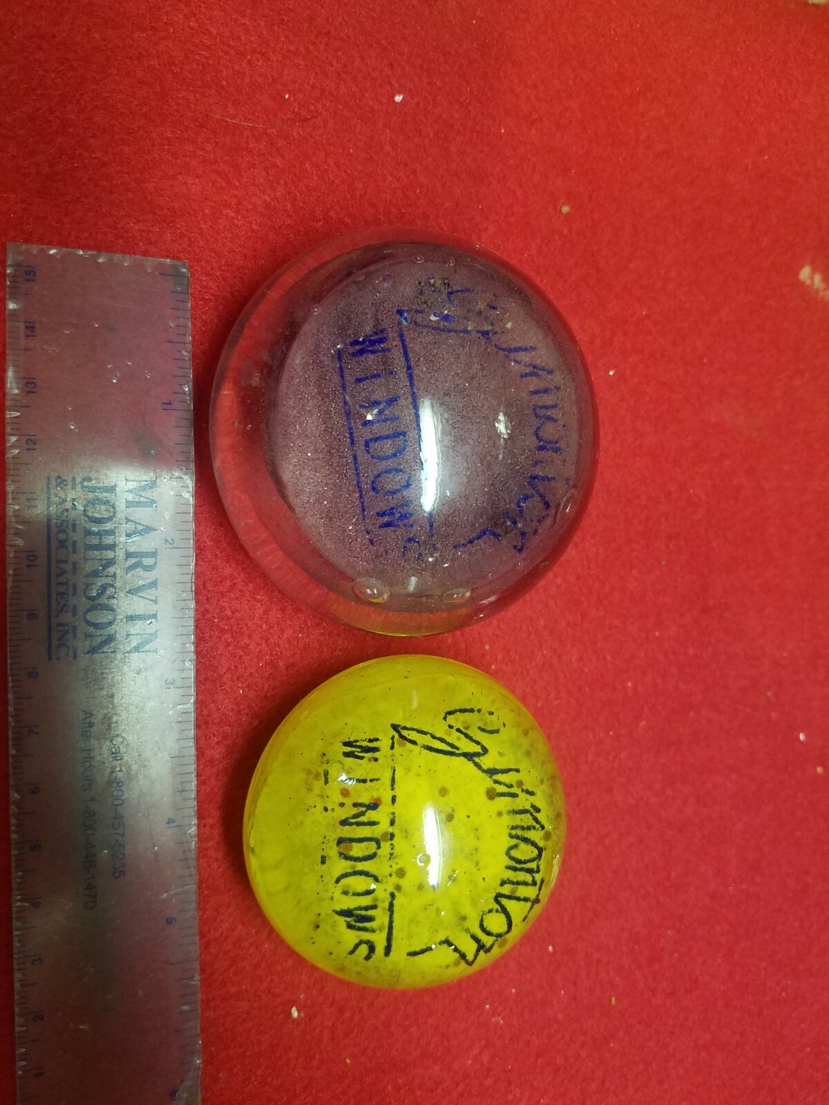 Rare Hand Blown  Sunston Window Paper Weights lot is 2 peices 