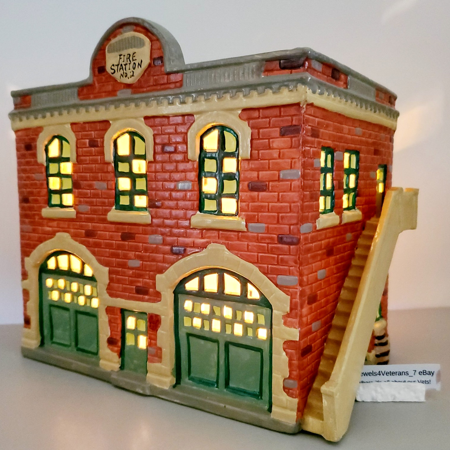 Department 56 Snow Village- Fire Station #5091-1 Old Dealer Stock 💖NICE VTG Department 56 Snow Village- Fire Station #5091-1 Old Dealer Stock 💖NICE VTG