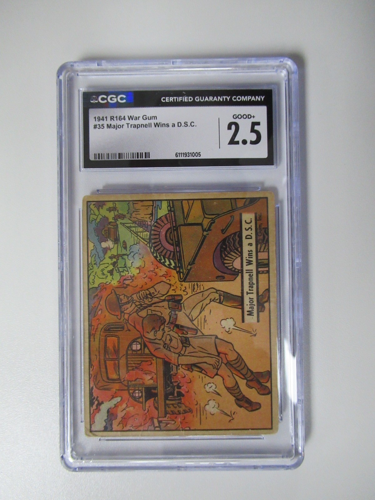 1941 R164 War Major Trapnell Wins A D.S.C. CGC 2.5