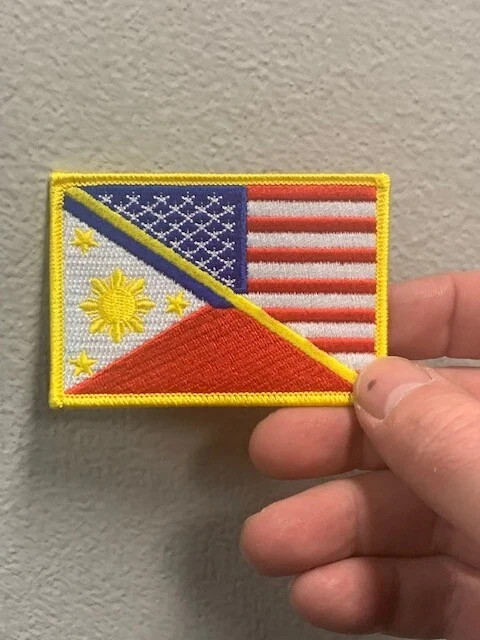 American / Philippines Flag Patch