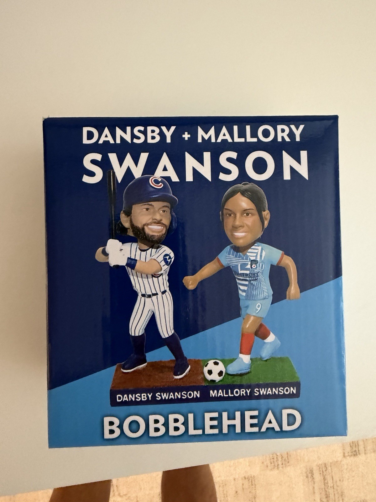 Dansby Swanson & Mallory Swanson Bobblehead Chicago Cubs Game- New in Box