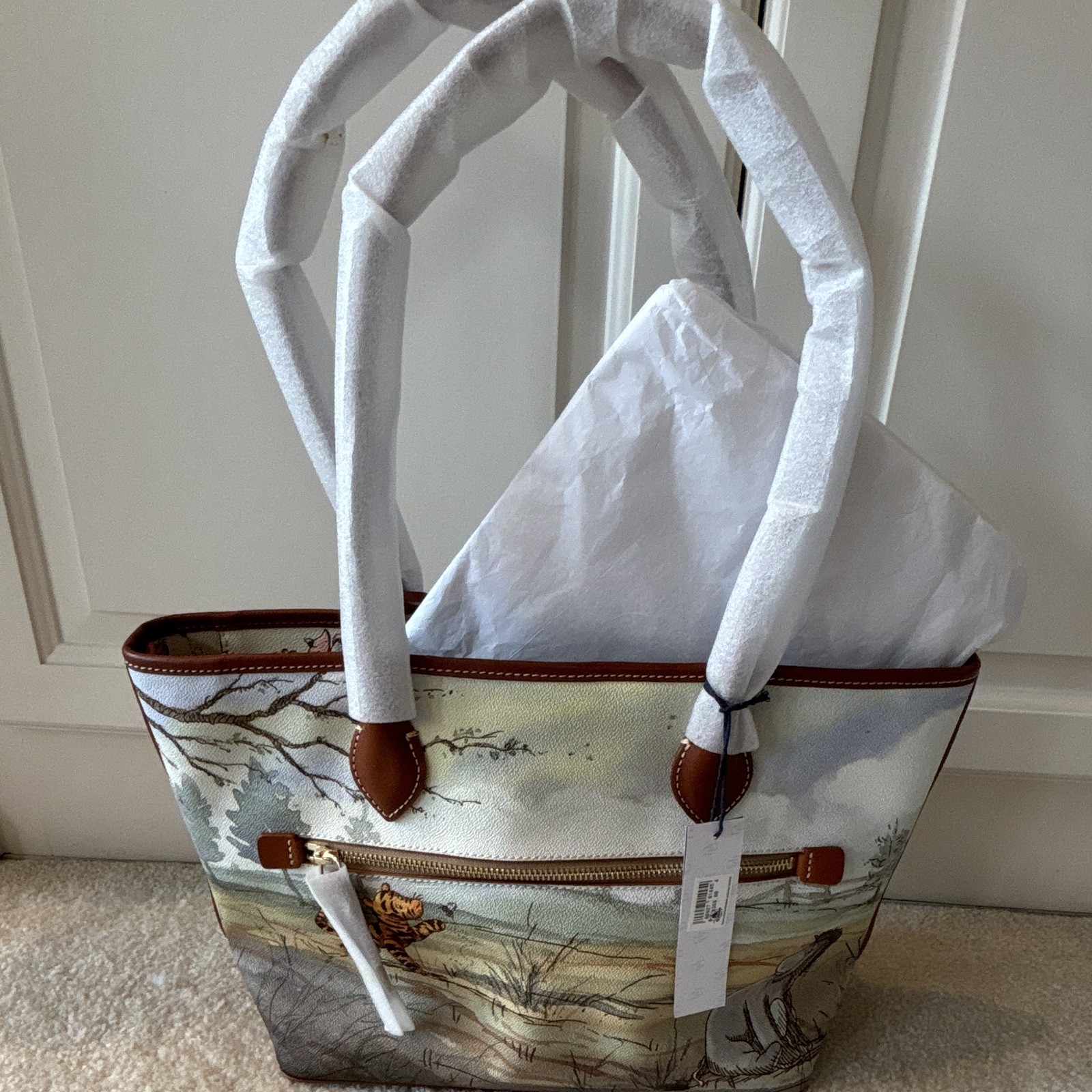 Dooney & Bourke Disney Winnie the Pooh Large Tote Bag Purse Multicolor