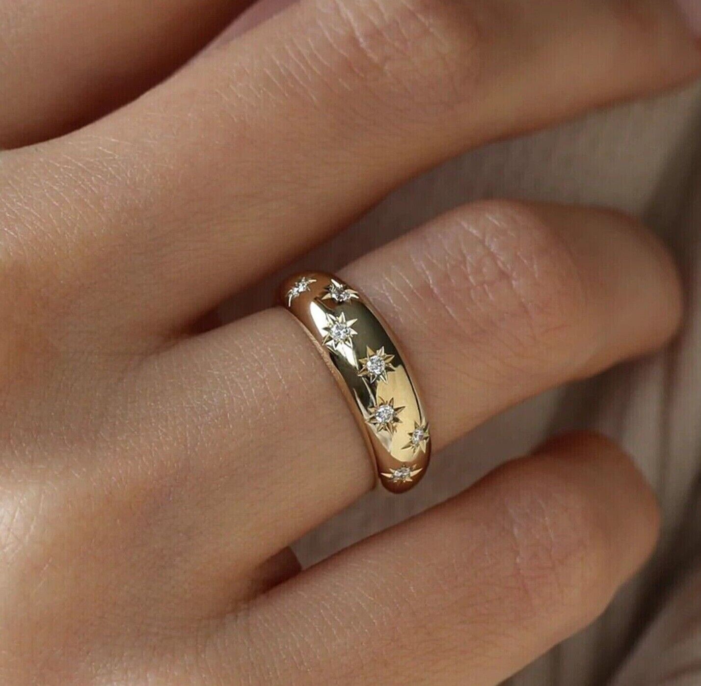 3 CT Round Cut Lab-Created Diamond Engagement Wedding Ring 14K White Gold Plated