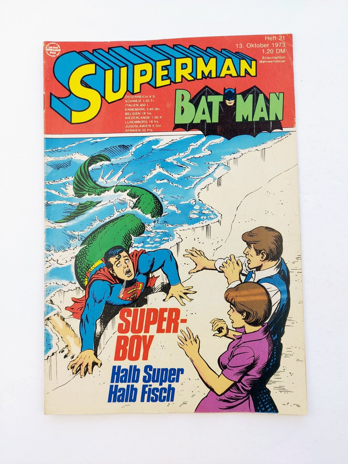 RARE - EHAPA COMIC / SUPERMAN and Batman / 1973 Issue 21 (with SE) / Z2+