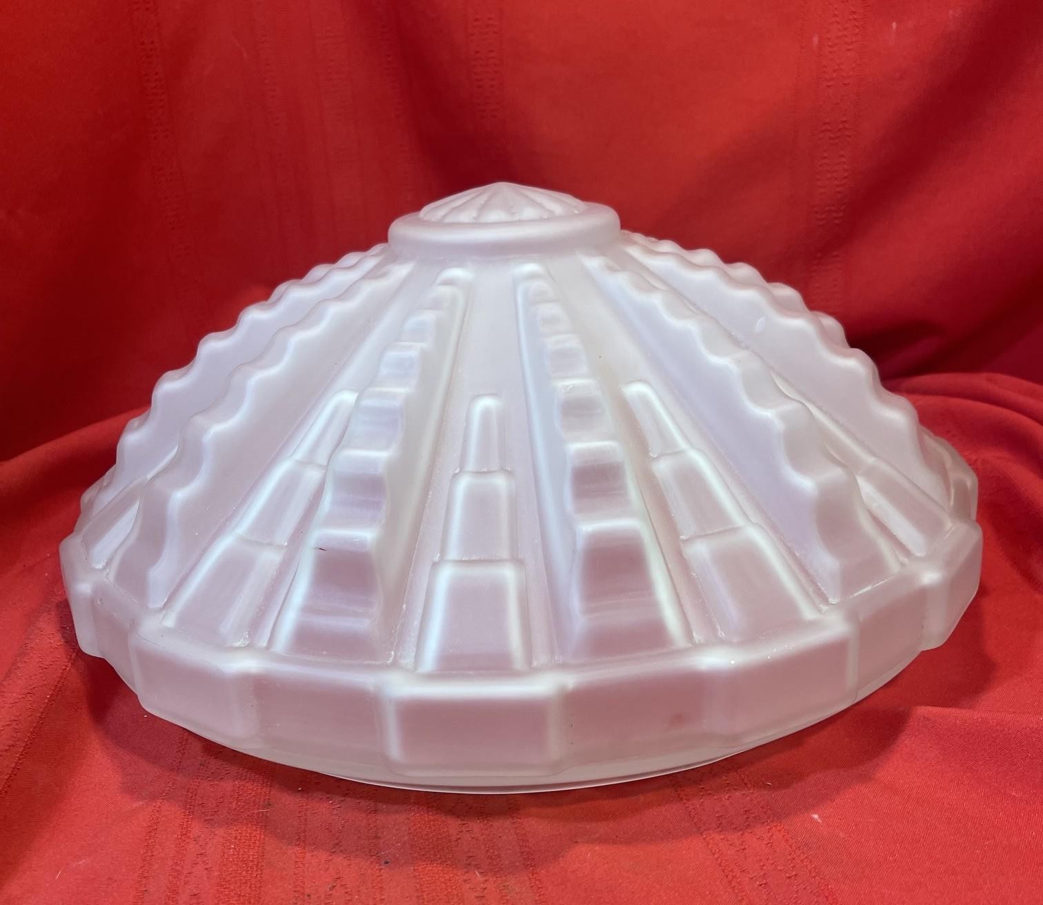 Large Vintage 1930\'s Art Deco Flush Mount Ceiling Lamp Shade Stunning Large Vintage 1930\'s Art Deco Flush Mount Ceiling Lamp Shade Stunning