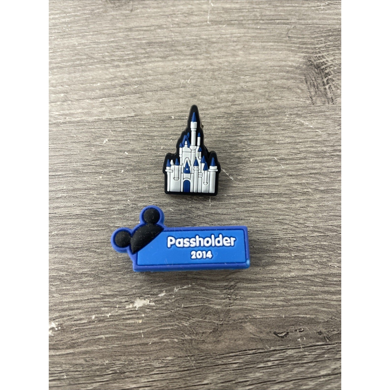 Disney World Annual Passholder 2014 Blue 1 Cinderella Castle Park Icon Slider