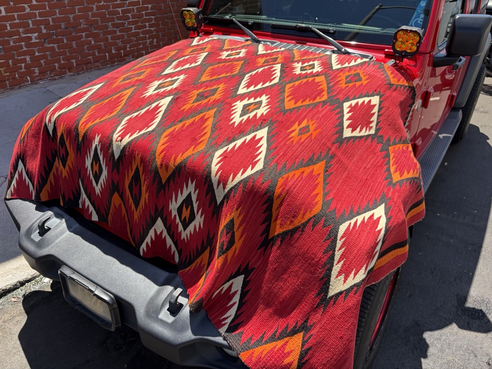 Auth:  Antique American Indian Rug / Blanket   Transitional Beauty   Red  5x8\'