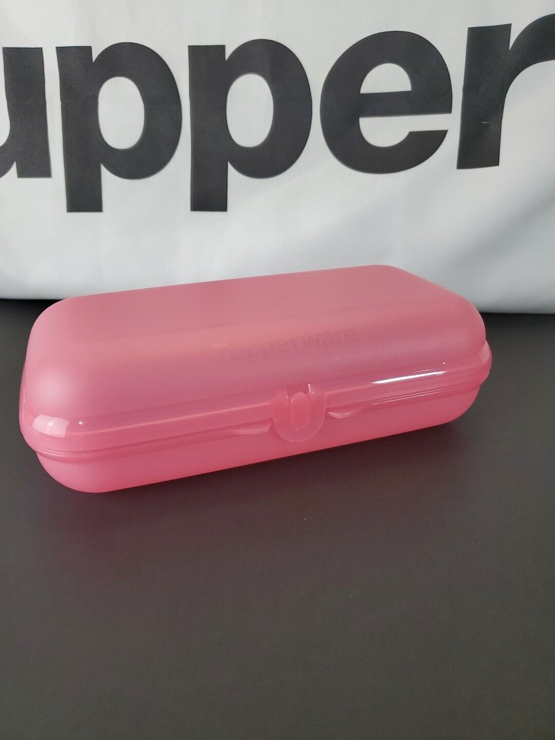 Tupperware Packables Oyster Hoagie Sandwich Container Trinket Box Packable New