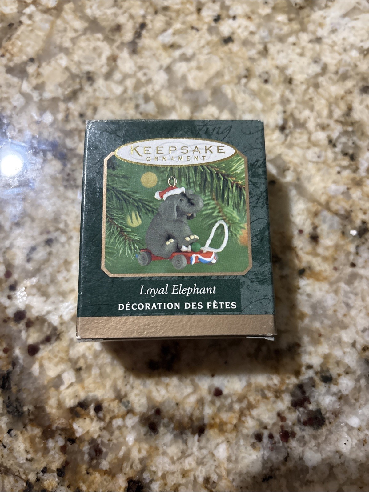 GENUINE Hallmark Keepsake Miniature Ornament 2000 Loyal Elephant