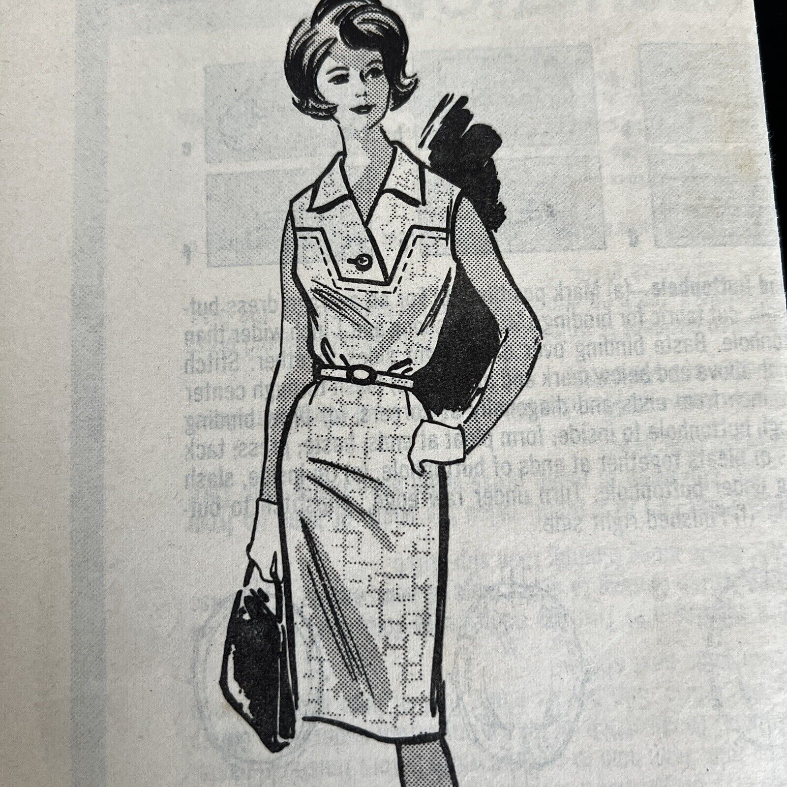Vintage 1960s Marian Martin 9137 Mail Order  MCM Dress Sewing Pattern 18 UNCUT