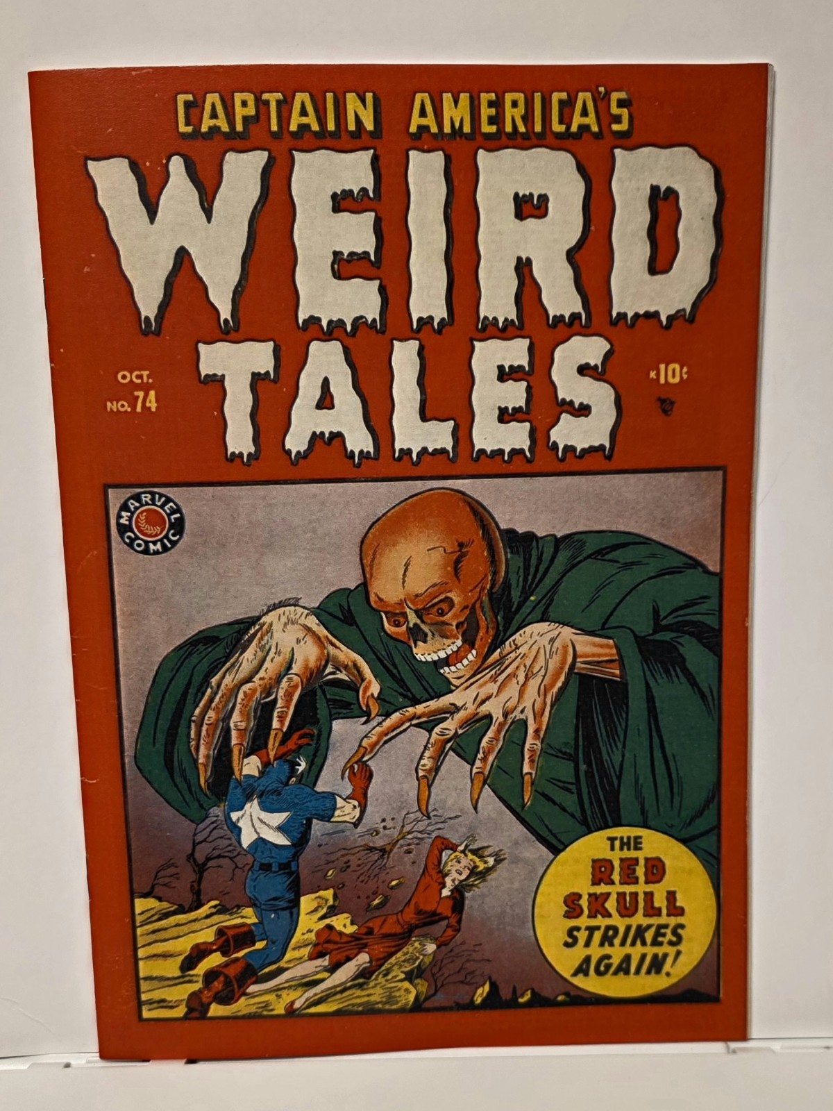 Captain America Weird Tales Comics # 74 Photocopy Replica Golden Age Red Skull 