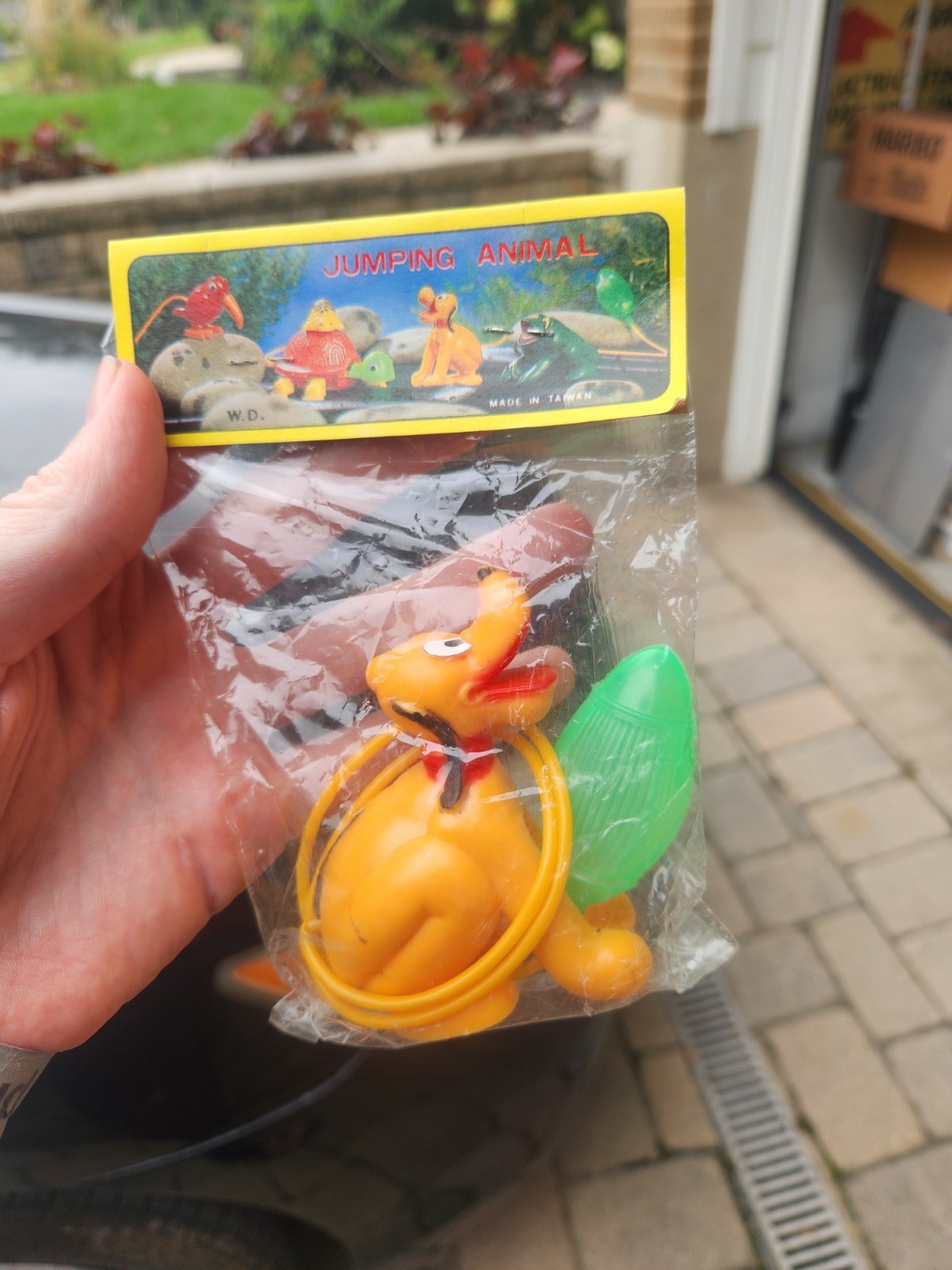 Vtg Pluto Jumping Animal KO Made In Taiwan 1970s Toy