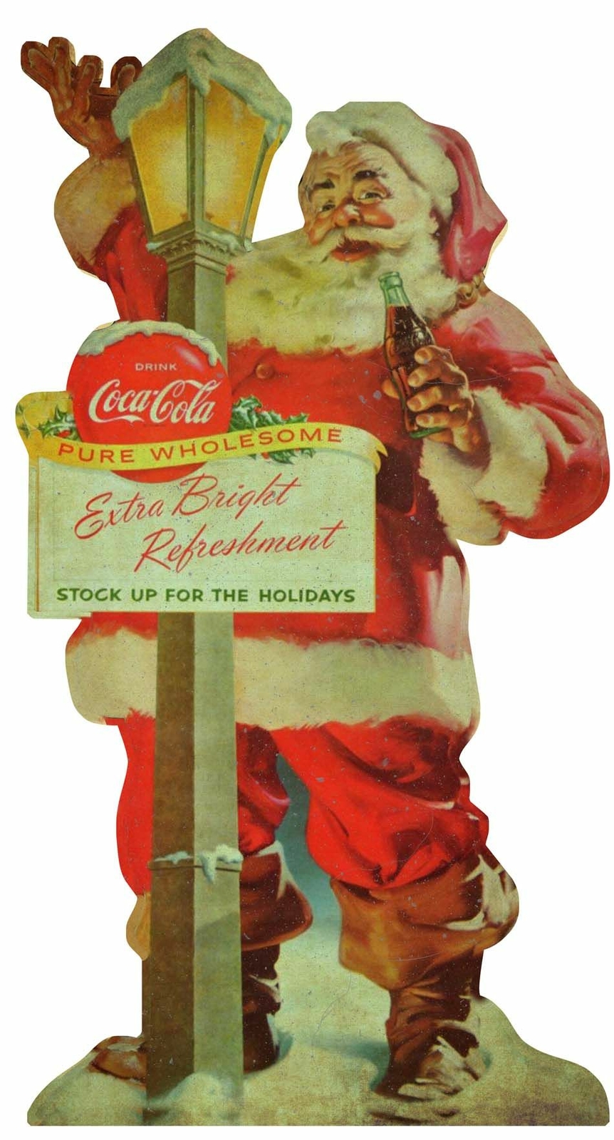 COCA COLA SANTA CLAUS LIGHTPOST 24\ COCA COLA SANTA CLAUS LIGHTPOST 24\