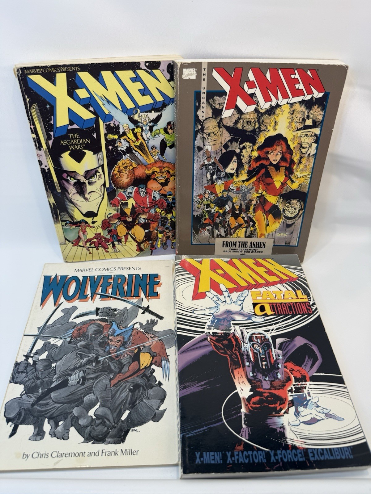 Lot Of 4 Marvel X-Men Paperback Graphic Novels Frank Miller 90’s Good Condition Lot Of 4 Marvel X-Men Paperback Graphic Novels Frank Miller 90’s Good Condition