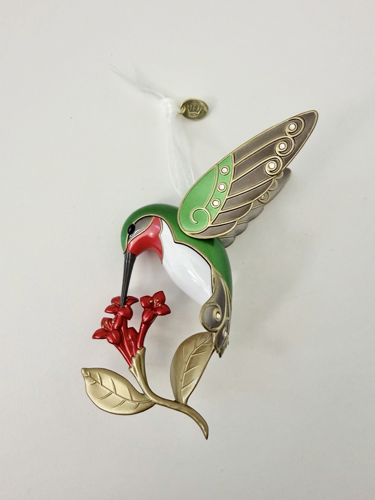 Hallmark Keepsake Christmas Ornament Dazzling Hummingbird Premium Metal 2016