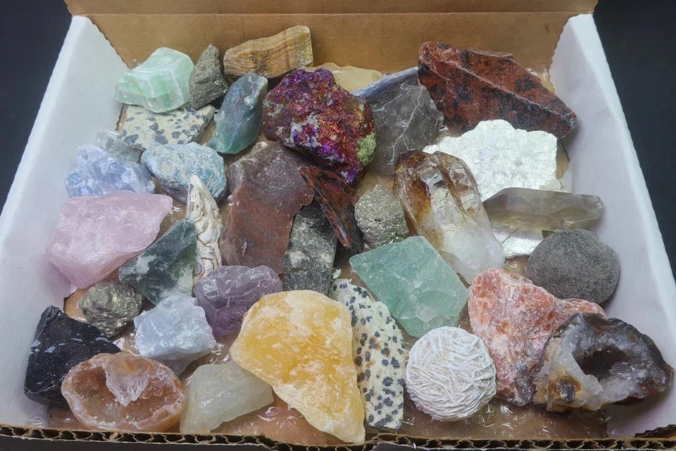 Crafters Collection 1 Lb Natural Crystals Mineral Specimens Mixed Gemstones Crafters Collection 1 Lb Natural Crystals Mineral Specimens Mixed Gemstones