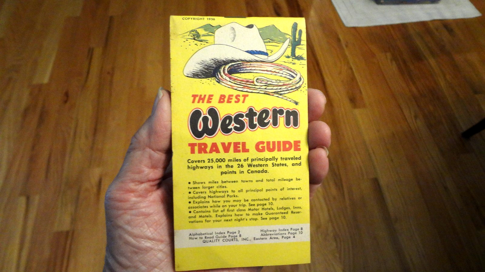 Vintage 1956 The Best Western Travel Guide Booklet. Great Condition Vintage 1956 The Best Western Travel Guide Booklet. Great Condition