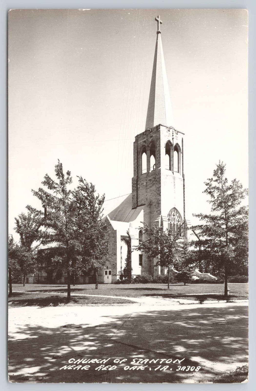 Stanton, Iowa Church of Stanton near Red Oak L. L. Cook RPPC Unposted Stanton, Iowa Church of Stanton near Red Oak L. L. Cook RPPC Unposted