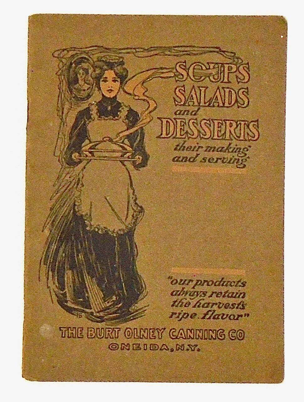 1905 /ORIGINAL BOOKLET/“SOUPS, SALADS & DESSERTS”/CANNED FRUITS & VEGETABLES /NY