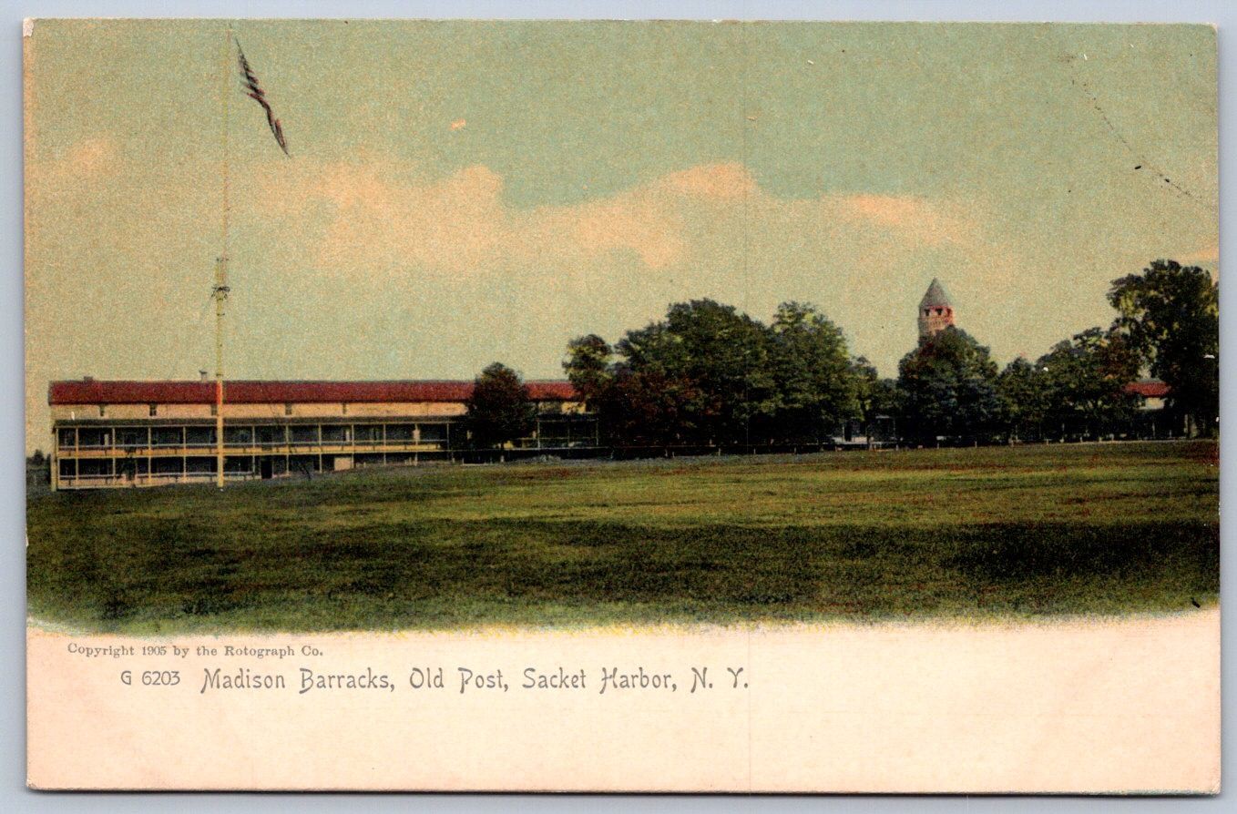 K62/ Sackets Harbor New York Postcard c1910 Lake Ontario Madison Barracks 71