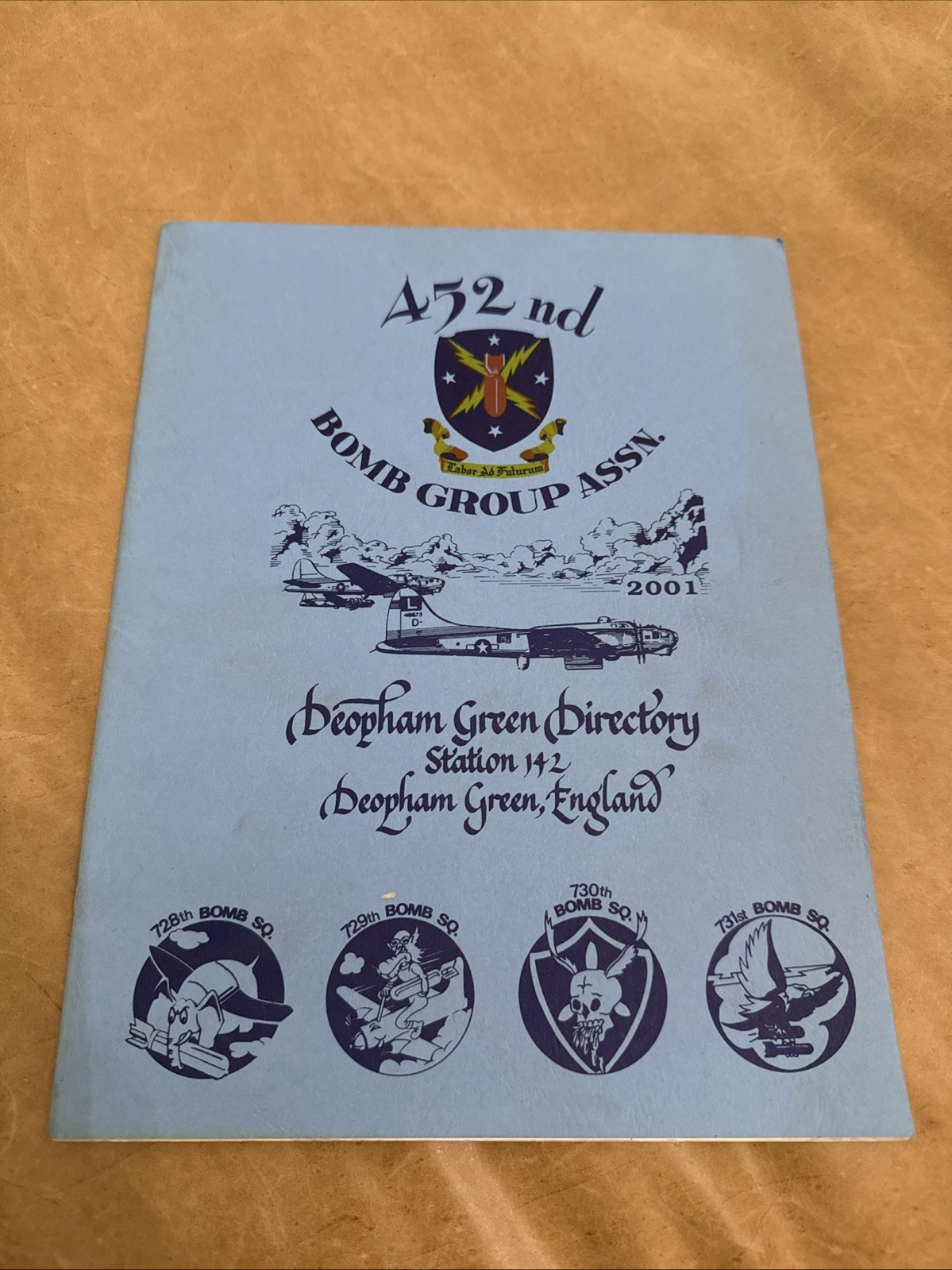 WWII USAAF 452nd Bomb Group Directory 2001 B-17 Deopham Green 142 Roster History