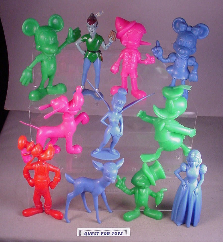 Vintage 1970's Marx Walt Disney 11 Plastic Figures 6 Vintage 1970's Marx Walt Disney 11 Plastic Figures 6