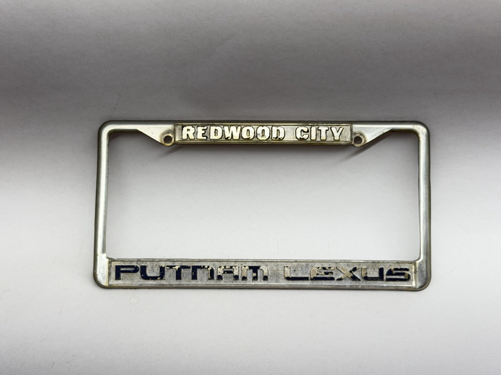 Vintage Putnam Lexus License Plate Brackets - Redwood City - CA - B4 Vintage Putnam Lexus License Plate Brackets - Redwood City - CA - B4