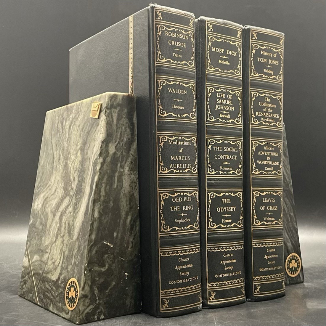 J.C. Walsh & Sons Connemara Marble & Gold 2pc Bookends Ireland 3.28kg/7.24lbs J.C. Walsh & Sons Connemara Marble & Gold 2pc Bookends Ireland 3.28kg/7.24lbs