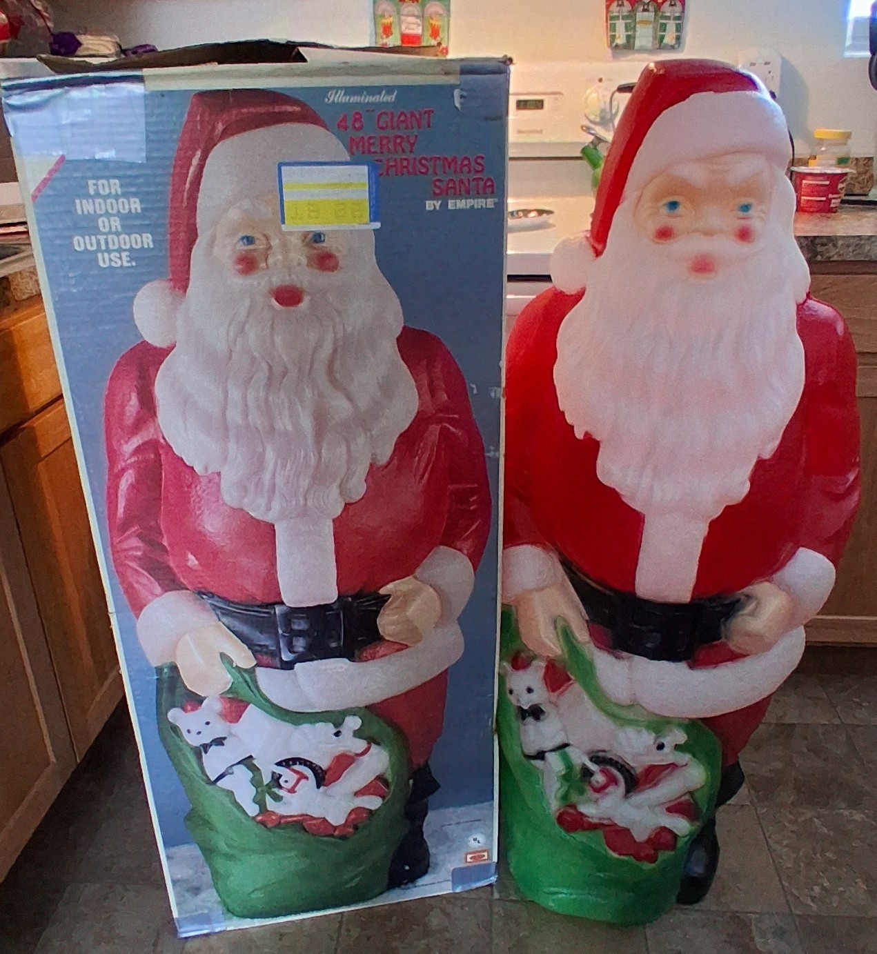 Vintage 1968 Empire Santa Claus Blow Mold Lighted 48 Vintage 1968 Empire Santa Claus Blow Mold Lighted 48