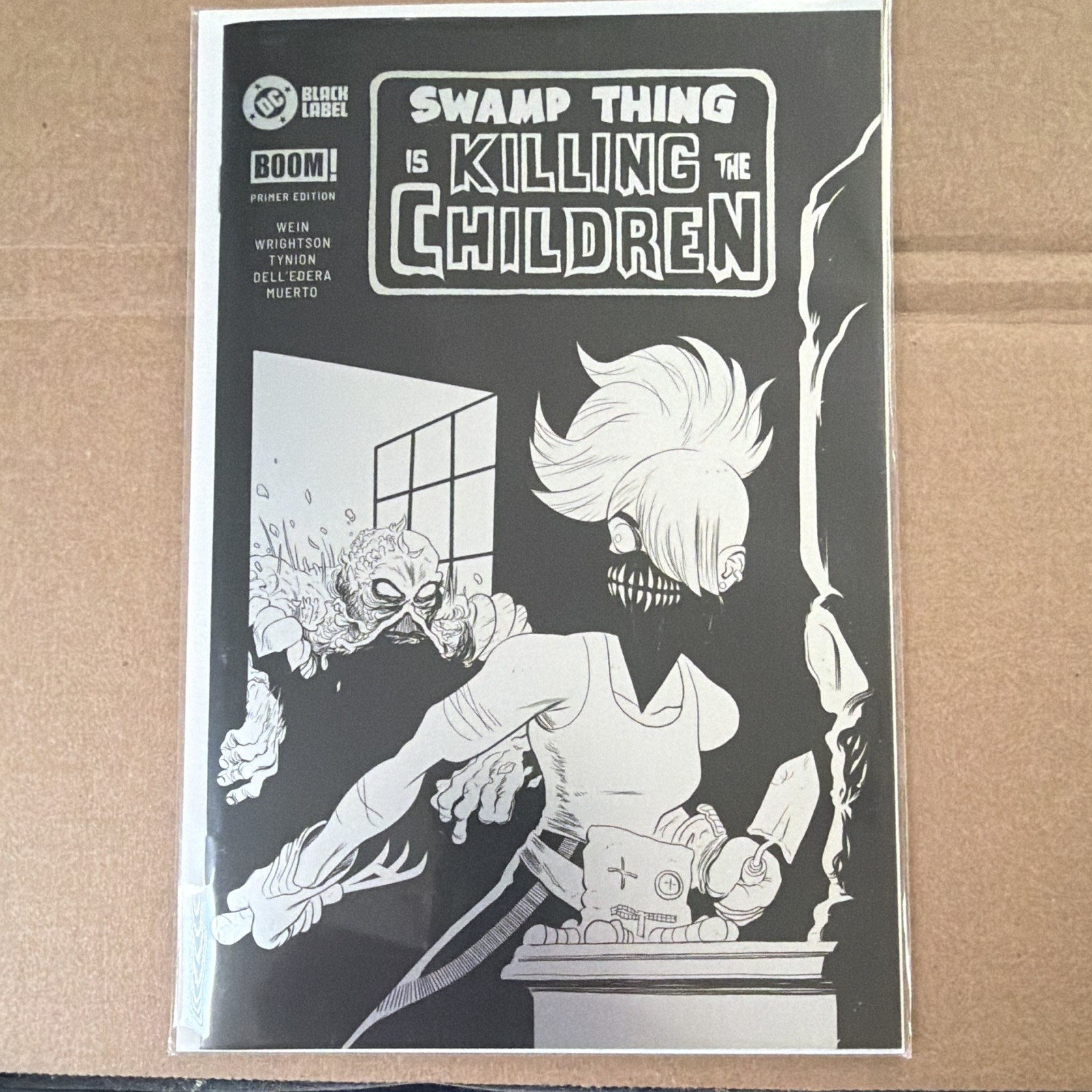 SWAMP THING IS KILLING THE CHILDREN 1 NYCC Foil Primer House of Secrets Homage SWAMP THING IS KILLING THE CHILDREN 1 NYCC Foil Primer House of Secrets Homage