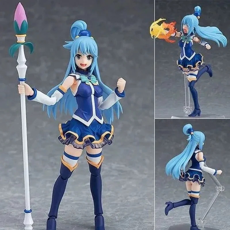 Figma #399 Konosuba Aqua Anime Action Figure Model Collectible New Toy