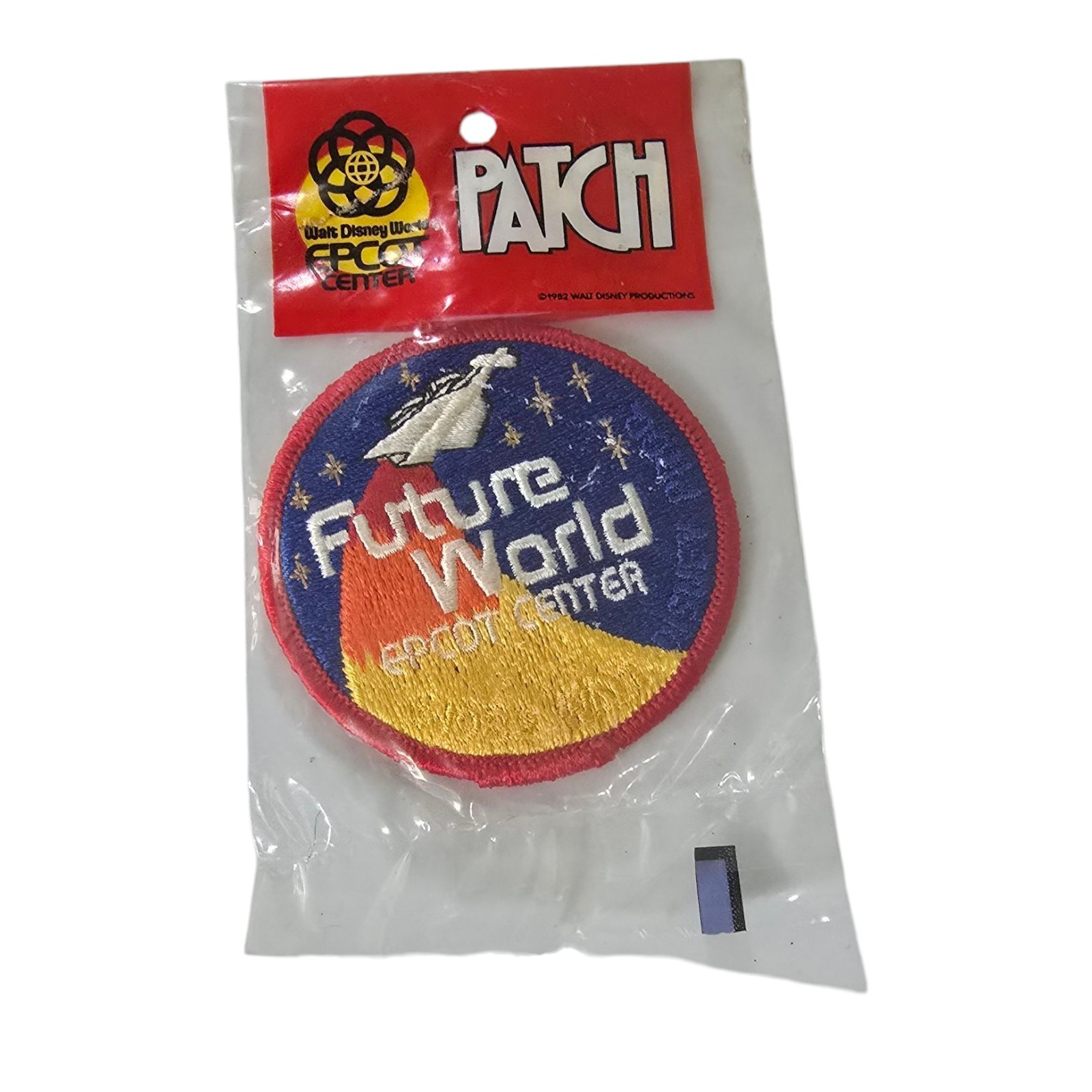 Vtg 1982 Future World Epcot Center Disney World Theme Park Embroidered  Patch
