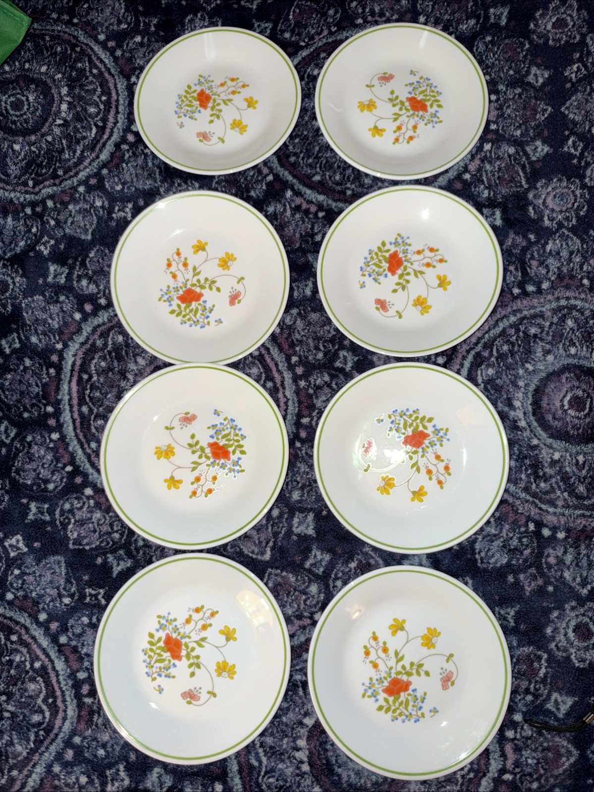 Corning Corelle Wildflower  Bread & Butter Plates 6.75” Lot Of 8
