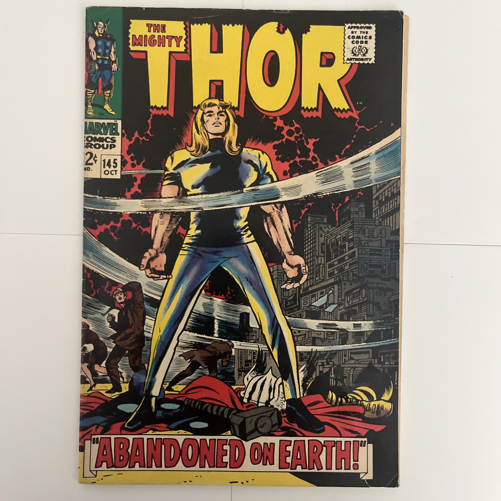 Thor 145 1967. VG+ Classic Cover Odin Loki Sif Balder. C Pix, notes. Combo ship.