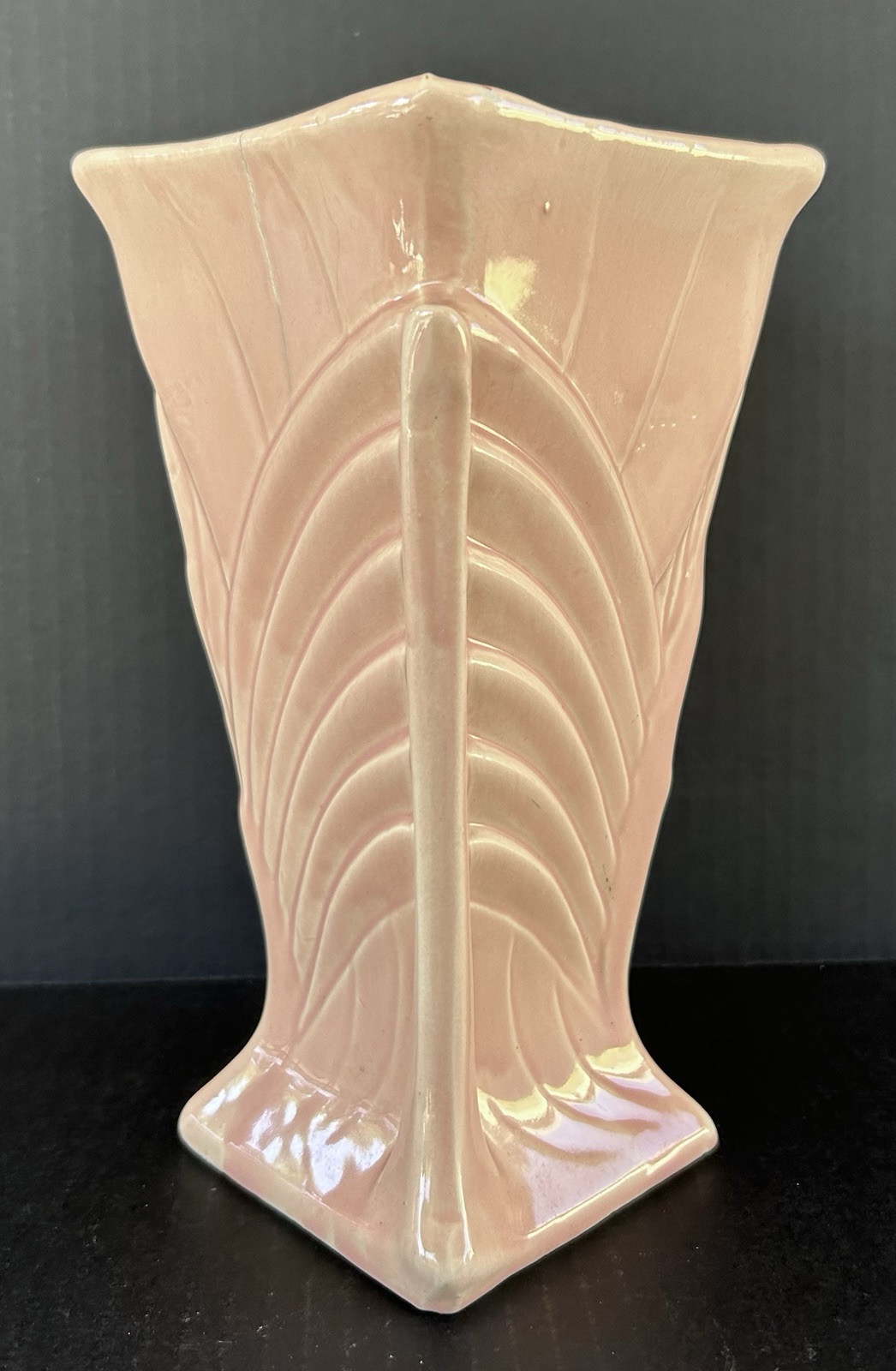 McCoy Pottery Pink Vase 9 1/4\ McCoy Pottery Pink Vase 9 1/4\