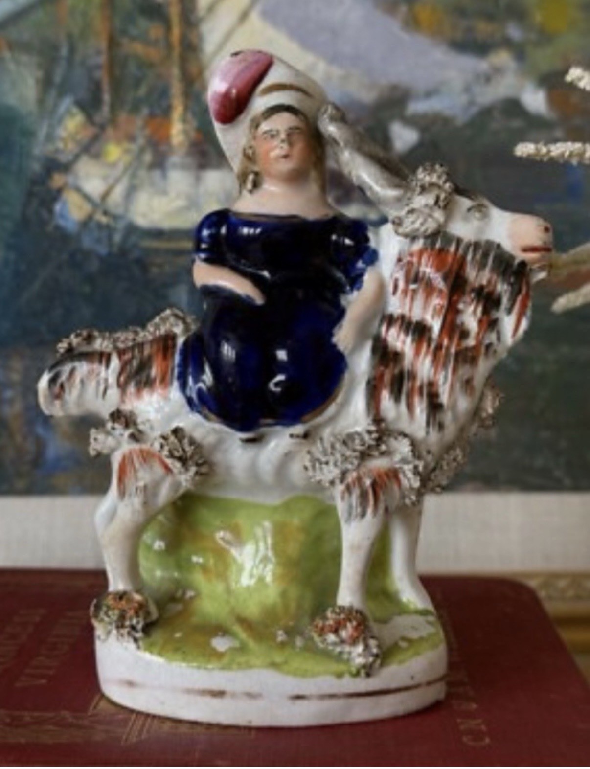 19th c  Staffordshire of ‘Princess Royal on a goat’, Queen Victoria’s daughter