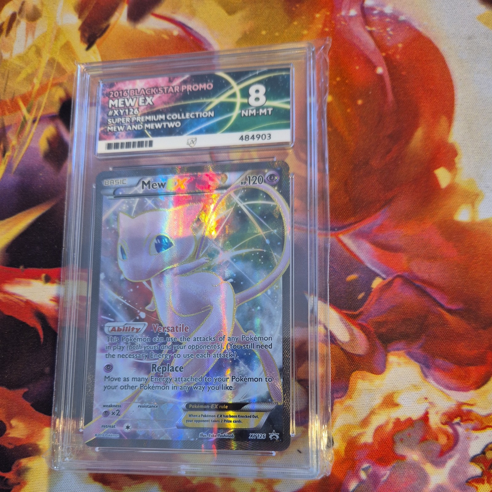 ACE 8 Mew EX XY126 X&Y Generations Ultra Rare Textured Full Art Promo