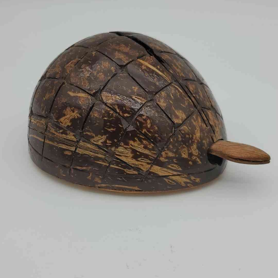 Hawaiian Turtle Coin Bank - Coconut Shell