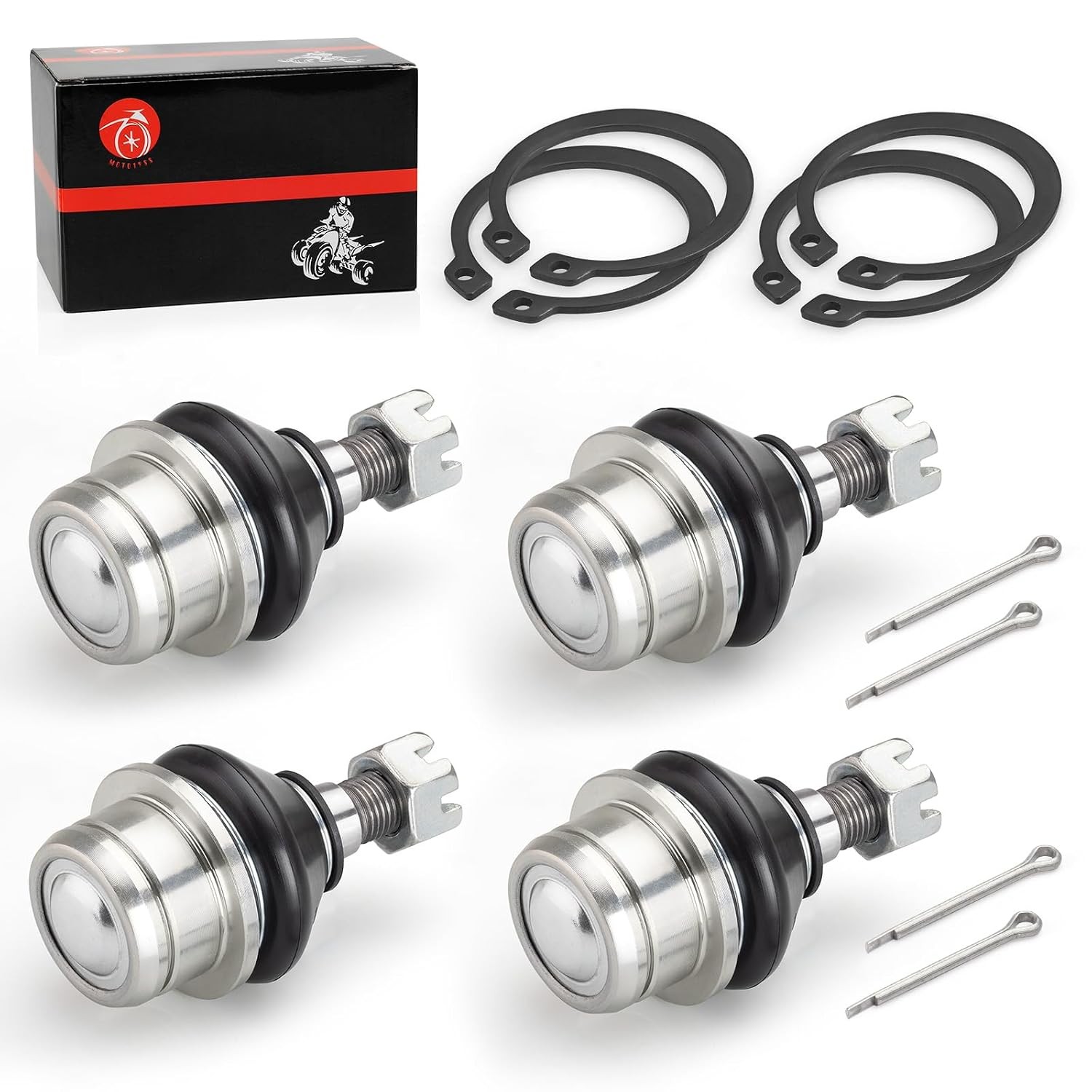 Upper & Lower Ball Joint Set Compatible with Kawasaki Prairie 360 700 Brute Forc