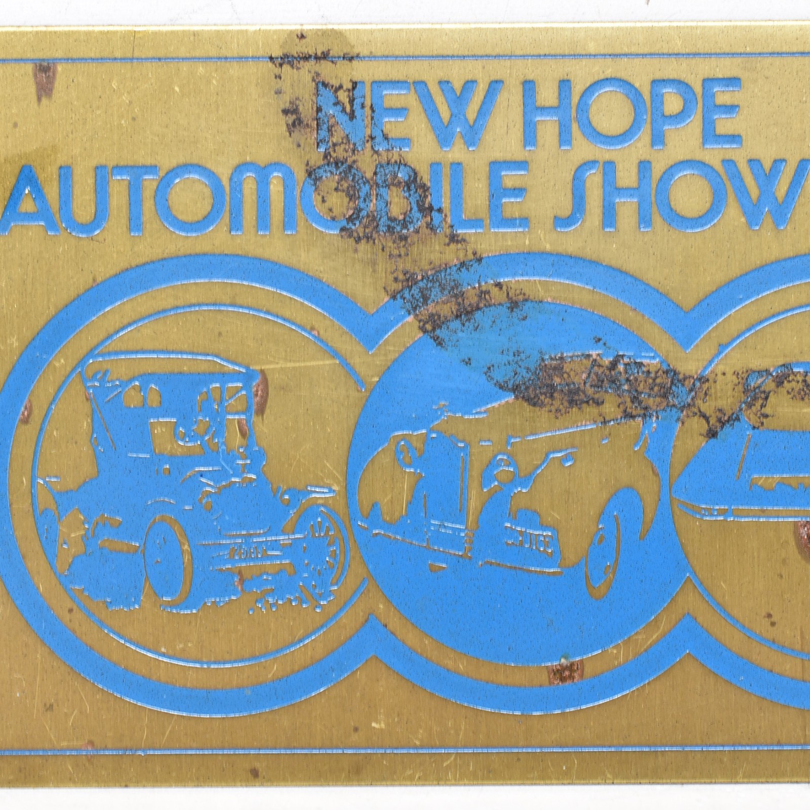 1979 New Hope Automobile Show Antique Car Auto Club Pennsylvania Plaque