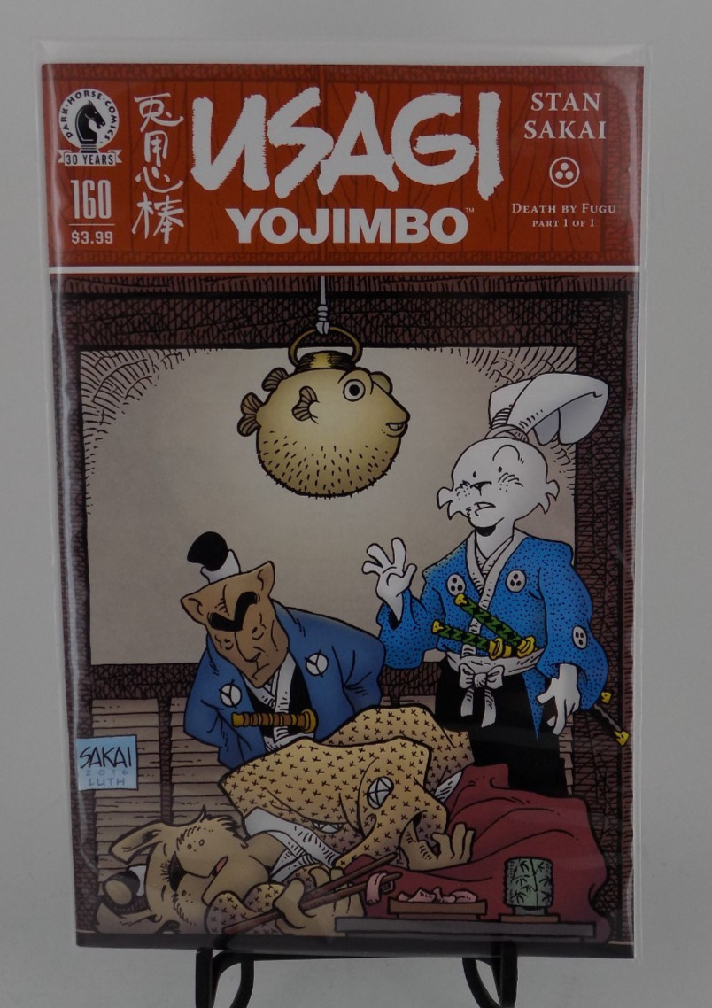 Usagi Yojimbo #160 Stan Sakai Cover 2016 Dark Horse Death by Fugu Usagi Yojimbo #160 Stan Sakai Cover 2016 Dark Horse Death by Fugu