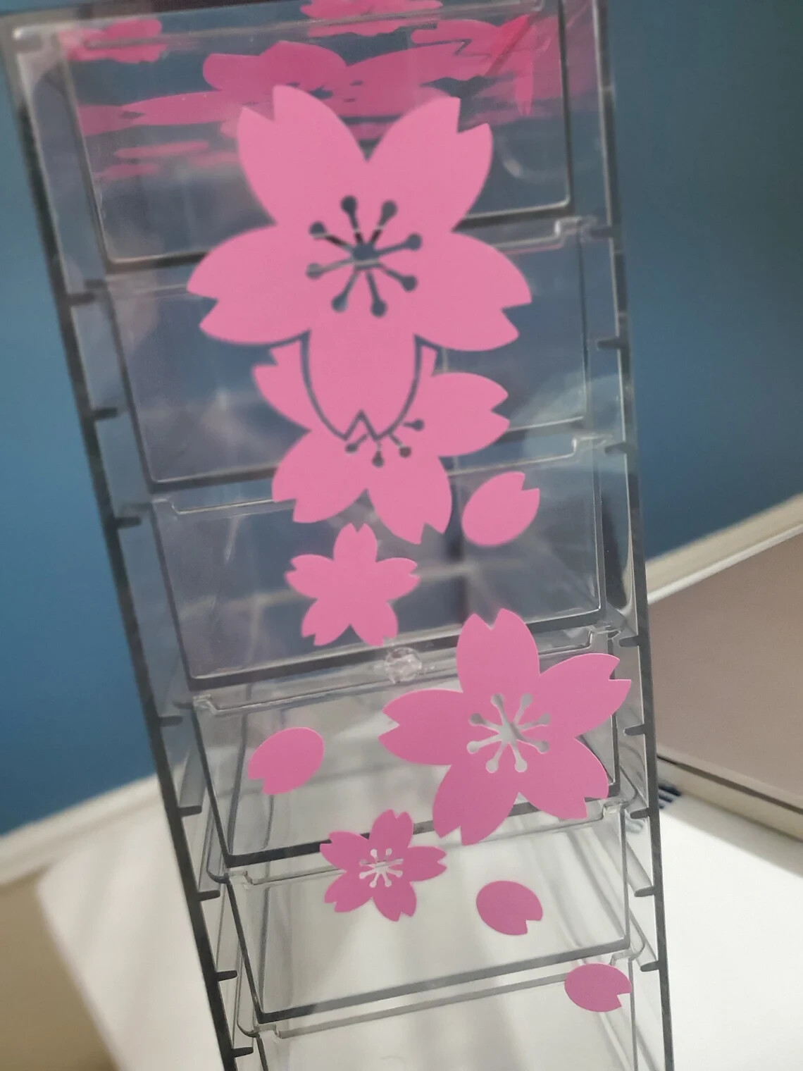 Japanese Cherry Blossoms Sakura Flowers Pink Sticker Vinyl Decal Waterproof