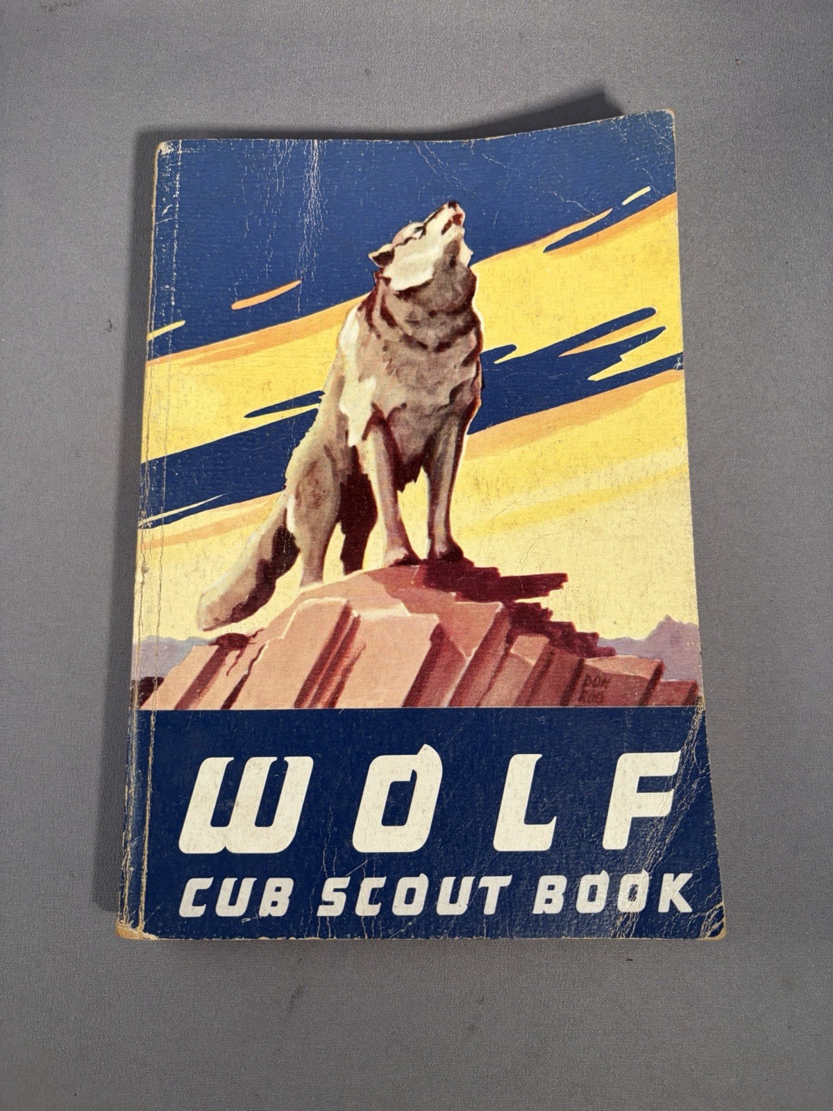 Vintage 1954 Wolf Cub Scout Book Boy Scouts of America Handbook
